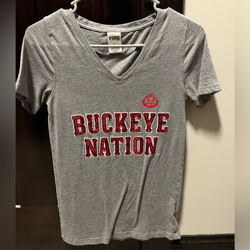 Victoria Secret PINK Ohio State shirt size Small! With BLING